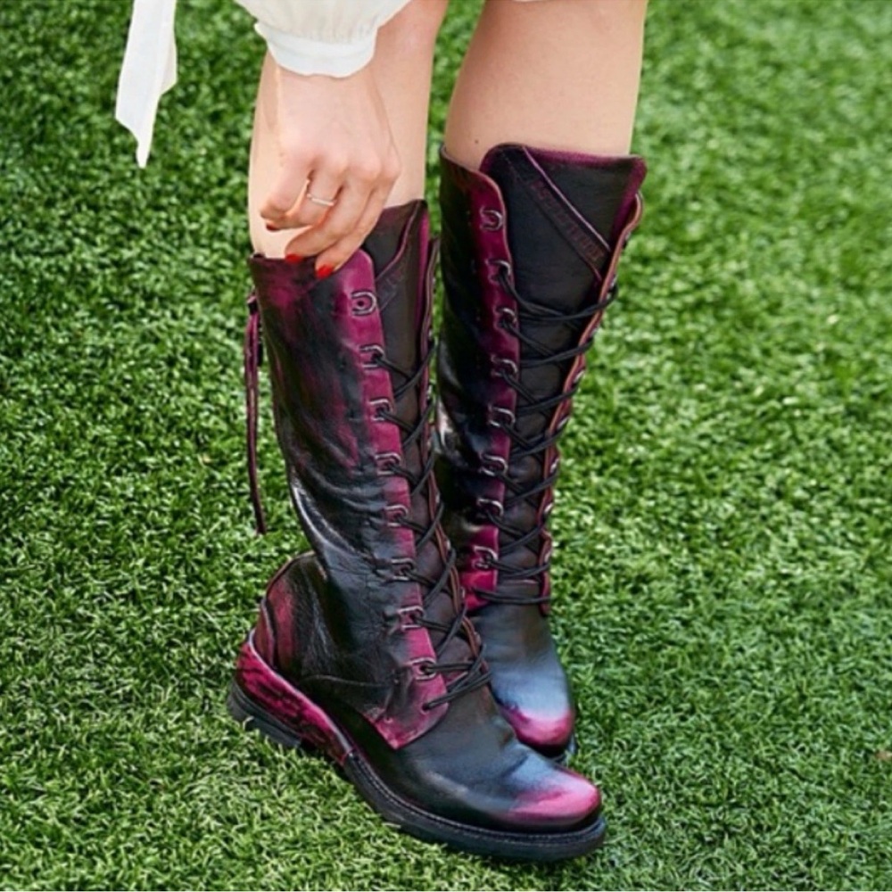 Stylish Black and Pink Women's Boots